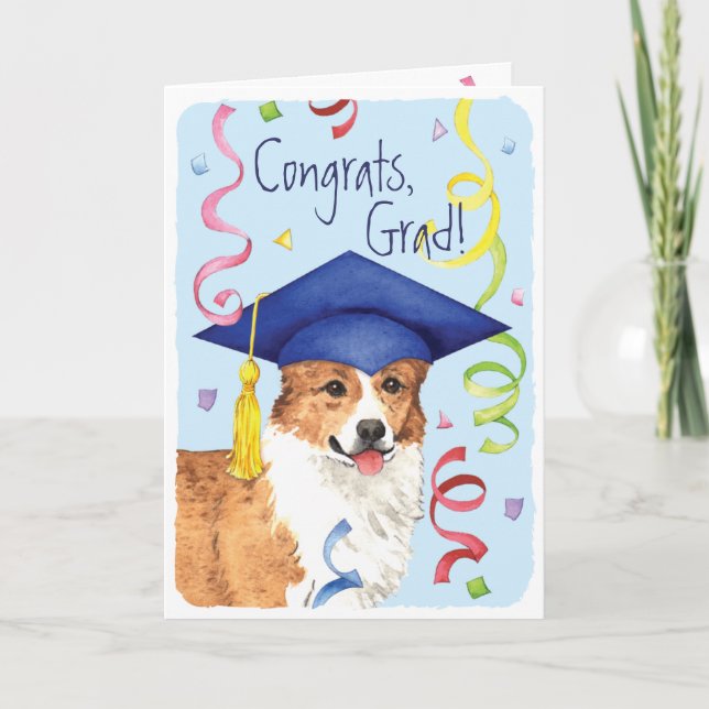 Tarjeta Graduado del Corgi Galés del Pembroke (Anverso)