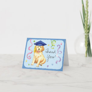 Tarjeta Graduado del golden retriever