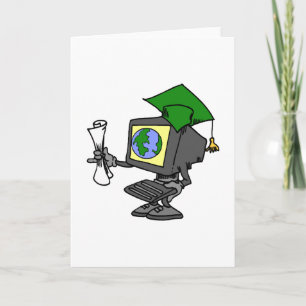 Tarjeta Graduado del ordenador