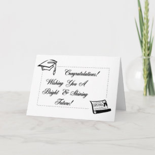 Tarjeta Graduado futuro brillante