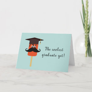Tarjeta Graduado Más Coolado Y Popsicle Con Gorra De Gradu