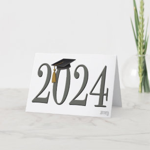 Tarjeta Graduado Moderno y Simple de Graduación 2024