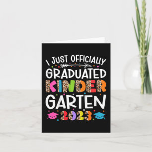 Tarjeta Graduado Oficial De Jardines De Infancia 202
