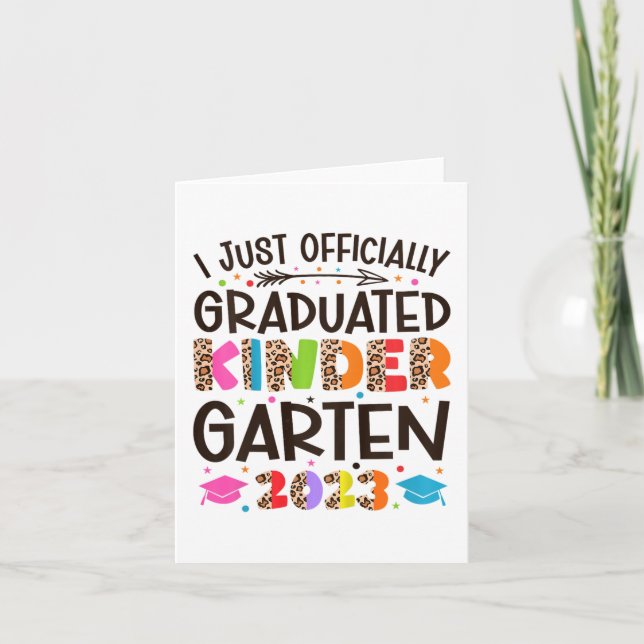 Tarjeta Graduado Oficial De Jardines De Infancia 202 (Anverso)