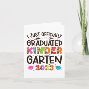 Tarjeta Graduado Oficial De Jardines De Infancia 202
