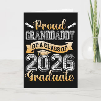 Tarjeta Graduado Orgulloso Abuelo De Un Graduado De Cl 202