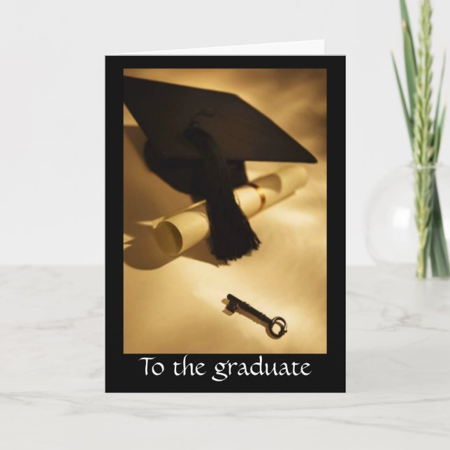 Tarjeta Graduado - puerta abierta (Anverso)