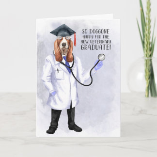 Tarjeta Graduado veterinario Médica de perros honrados