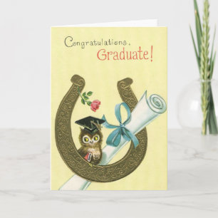 Tarjeta Graduado Vintage