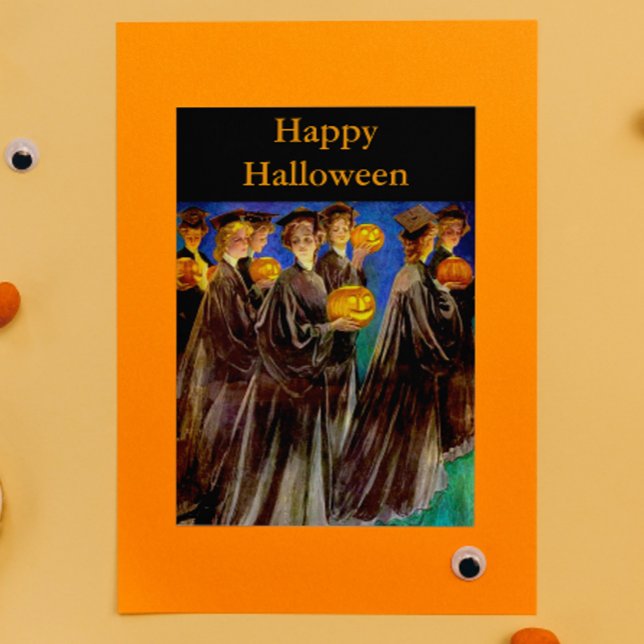 Tarjeta Graduados de Halloween Witch College (Subido por el creador)
