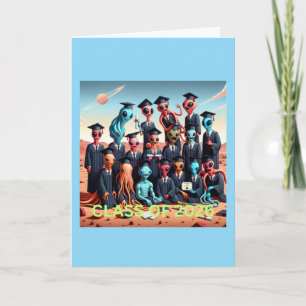 Tarjeta Graduando clase alienígena de 2026