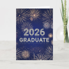 Tarjeta Graduate 2026 Fireworks Card