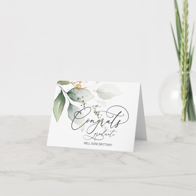 Tarjeta Graduate Felicitaciones Felicitaciones Grad Greeti (Anverso)