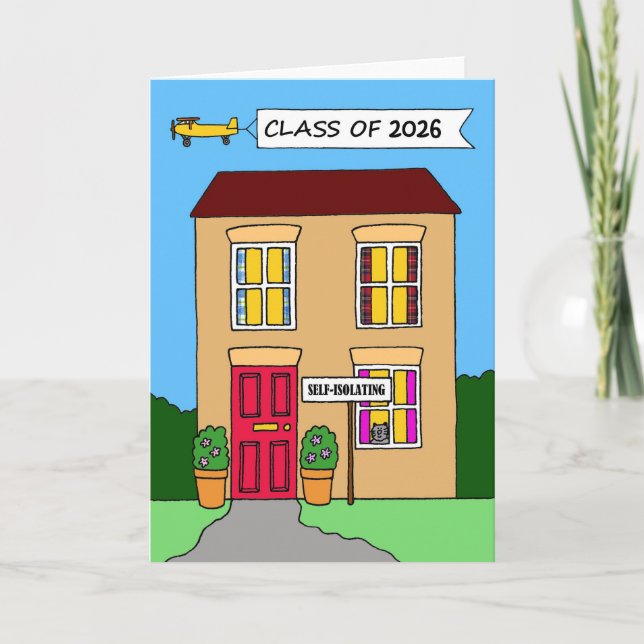 Tarjeta Graduation Class of 2026 Covid 19 Card (Anverso)