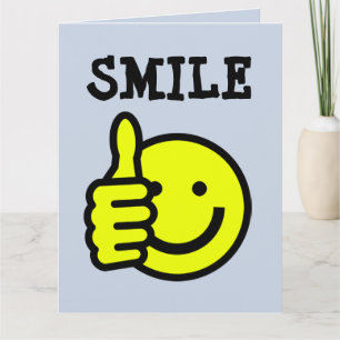 TARJETA GRADUATION FUNNY SMILE FACE CONGRAMAS GRANDES TARJ