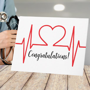 Tarjeta Gradutación de la Escuela de Medicina de Enfermerí