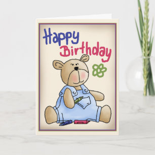 Tarjeta Graffiti Birday Bear