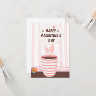 Tarjeta Graffiti rosa romántico El día de San Valentín de 
