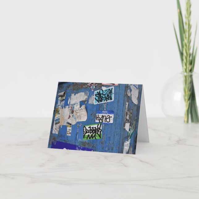 Tarjeta Graffiti urbano en Nueva York Fotografía de arte c (Anverso)