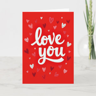 Tarjeta Gráfica Corazones Te Amo