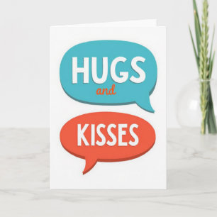 Tarjeta Gráfica de Amor Abrazos Besos