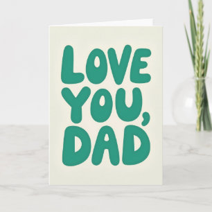 Tarjeta Gráfica de Amor Redondeado Papá