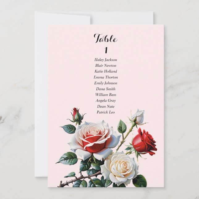 tarjeta gráfica de asiento rosa rosa rosa rojo ros (Anverso)