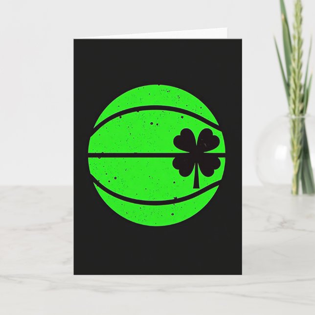 Tarjeta Gráfica de Baloncesto Afortunado (Anverso)