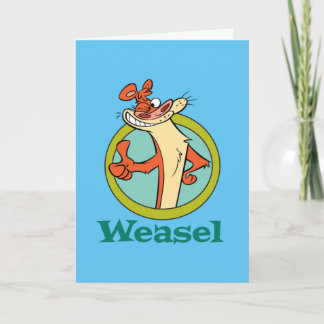 Tarjeta Gráfica de caracteres de Thumbs Up de Weasel