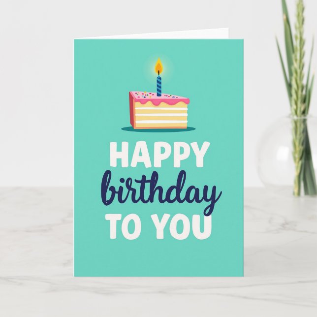 Tarjeta gráfica de cumpleaños (Anverso)