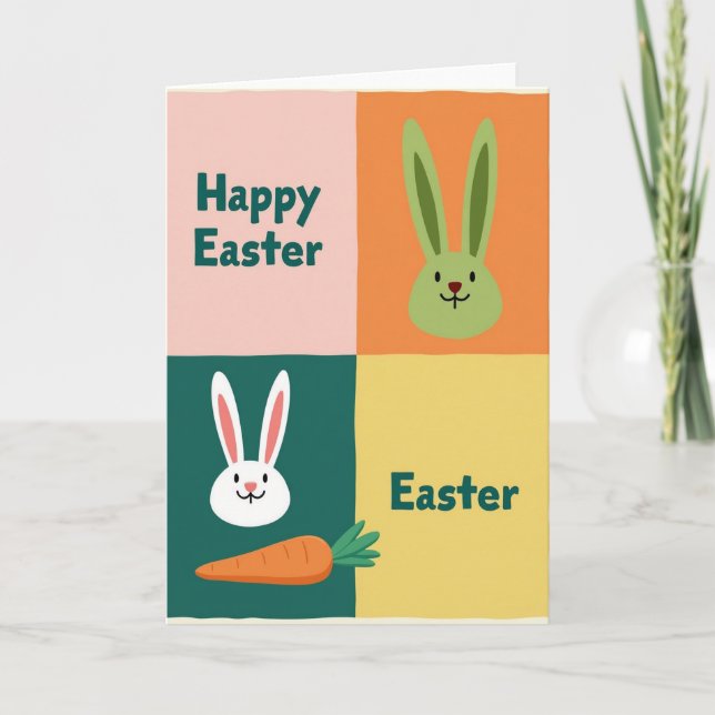 Tarjeta gráfica de Feliz Pascua (Anverso)