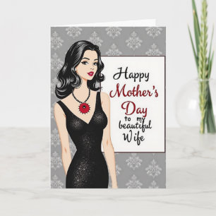 Tarjeta Gráfica de Mamá Elegante