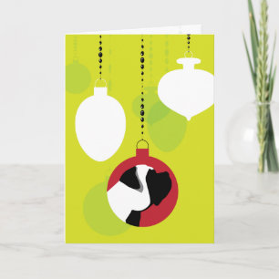 Tarjeta gráfica de Navidad de Mastín