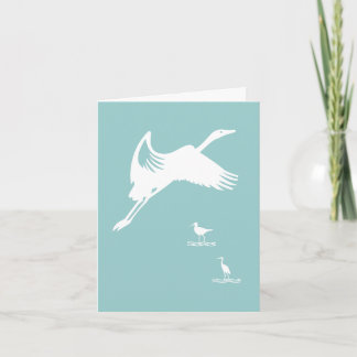 Tarjeta - Gráfica de pájaro en vuelo