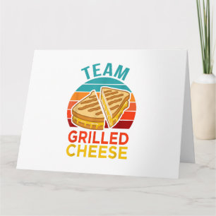 Tarjeta Gráfica de sándwich divertida de queso a la parril