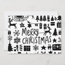 Tarjeta gráfica de vacaciones de navidad con navid