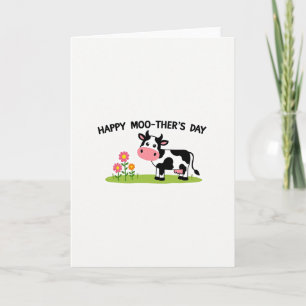 Tarjeta Gráfica del Día de la Madre Dulce Vaca