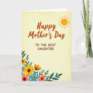 Tarjeta Gráfica del Día de las Madres Cálido