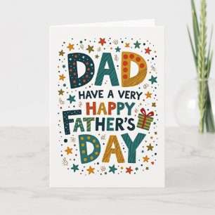 Tarjeta Gráfica del Día de los Papás Modernos