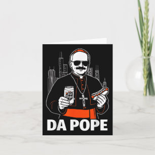 Tarjeta Gráfica del Papa Leo Xiv de Funny Chicago