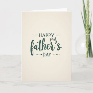 Tarjeta Gráfica del Primer Día del Padre Cyan Azul