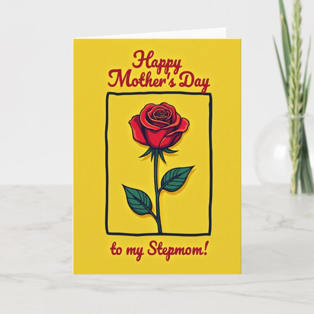 Tarjeta Gráfica Día Floral Alegre (Anverso)
