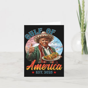 Tarjeta Gráfica divertida de Trump Golfo De Estados Unidos