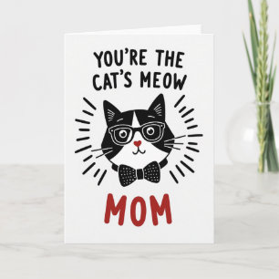 Tarjeta gráfica Gatos Miau Mamá