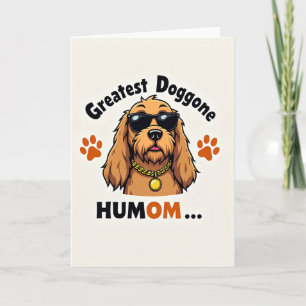 Tarjeta gráfica genial de perro