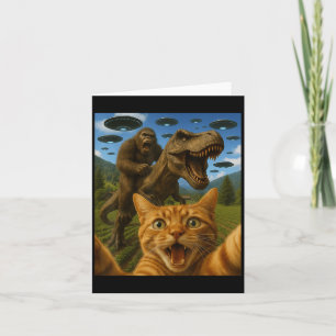 Tarjeta Gráfica Gráfica Gráfica Graciosa Selfie De Gato Co