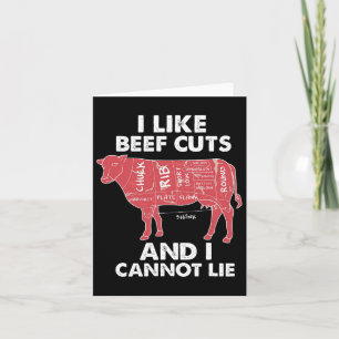 Tarjeta Gráfica I Carnicero Bbq Funny Beef Recortes