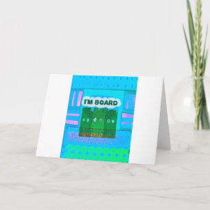 Tarjeta Gráfica Inspiradora divertida me aburre el arte de