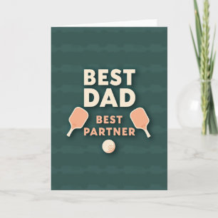 Tarjeta Gráfica Mejor Papá Verde Azulado