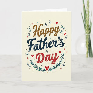 Tarjeta Gráfica Ovalada Día del Padre Dulce